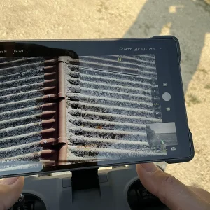 Photo d'un toit depuis drone